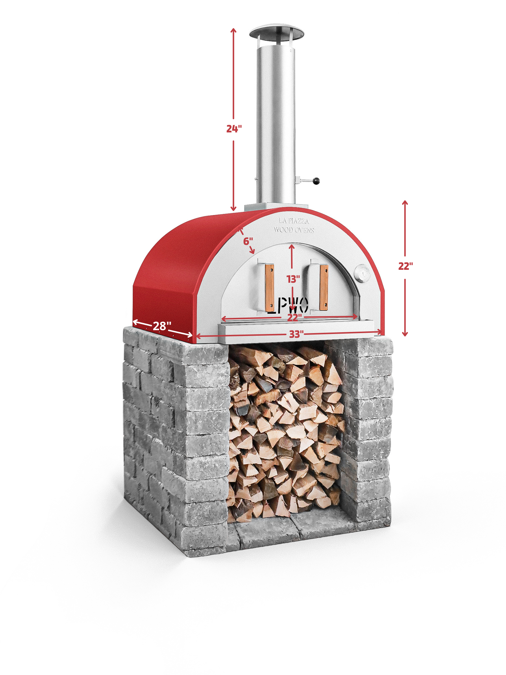 Piccolo Wood Oven - Red (2023)