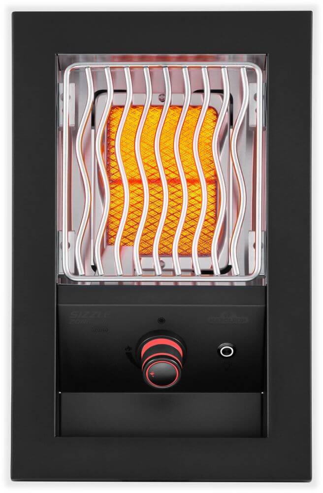 700 Series 10" Single Infrared Burner - Matte Black