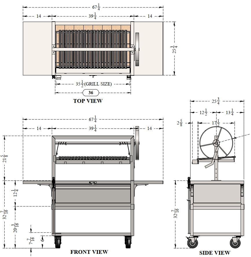 36" Santa Maria Grill
