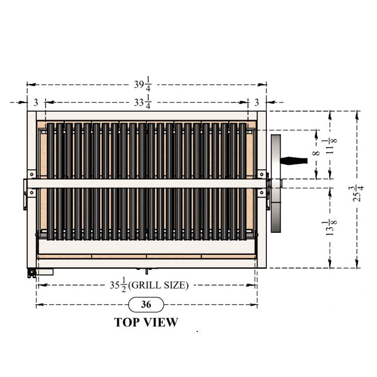 36" Santa Maria Built-in Grill