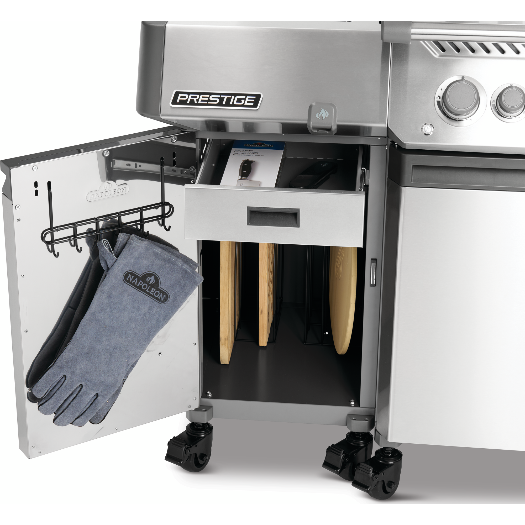 Prestige® Under Grill Storage - Two Carts