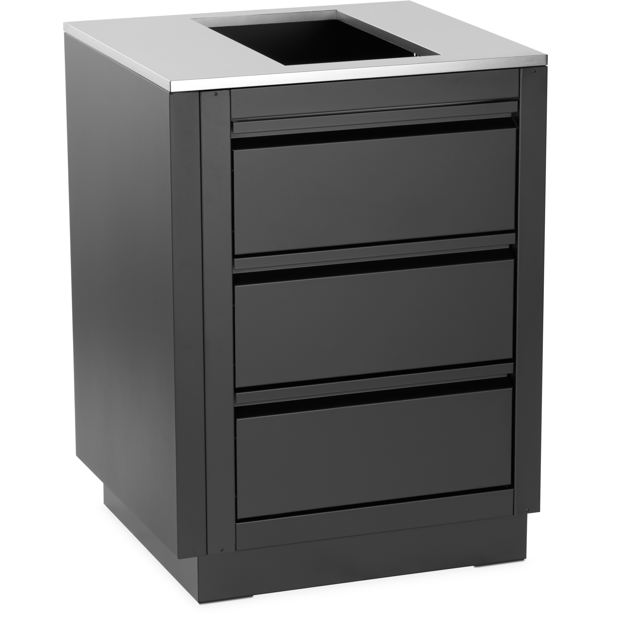 OASIS 24" x 26" Stainless Steel End Countertop with 10" Burner Cutout