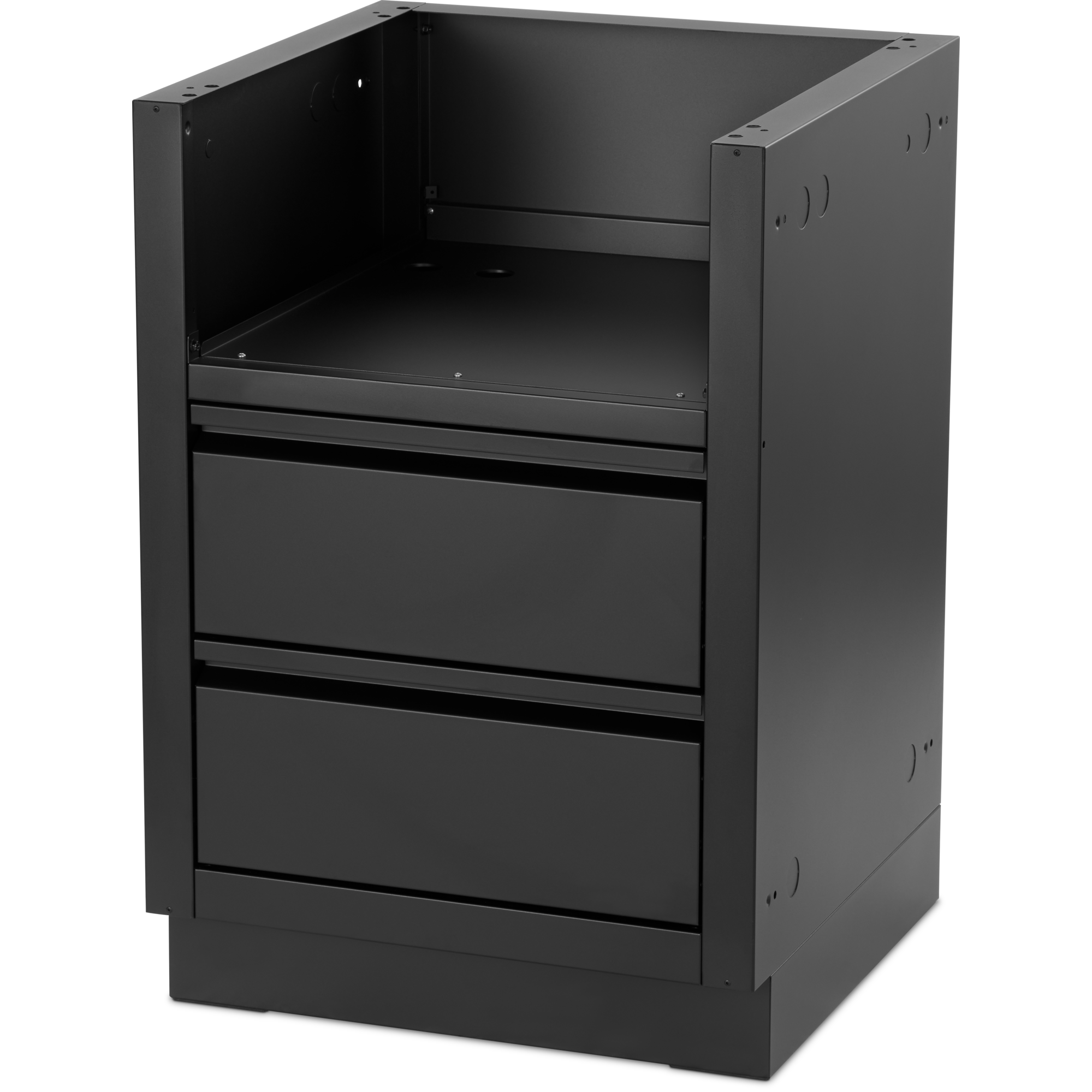 OASIS Under Grill Cabinet - Side Burners - Matte Black
