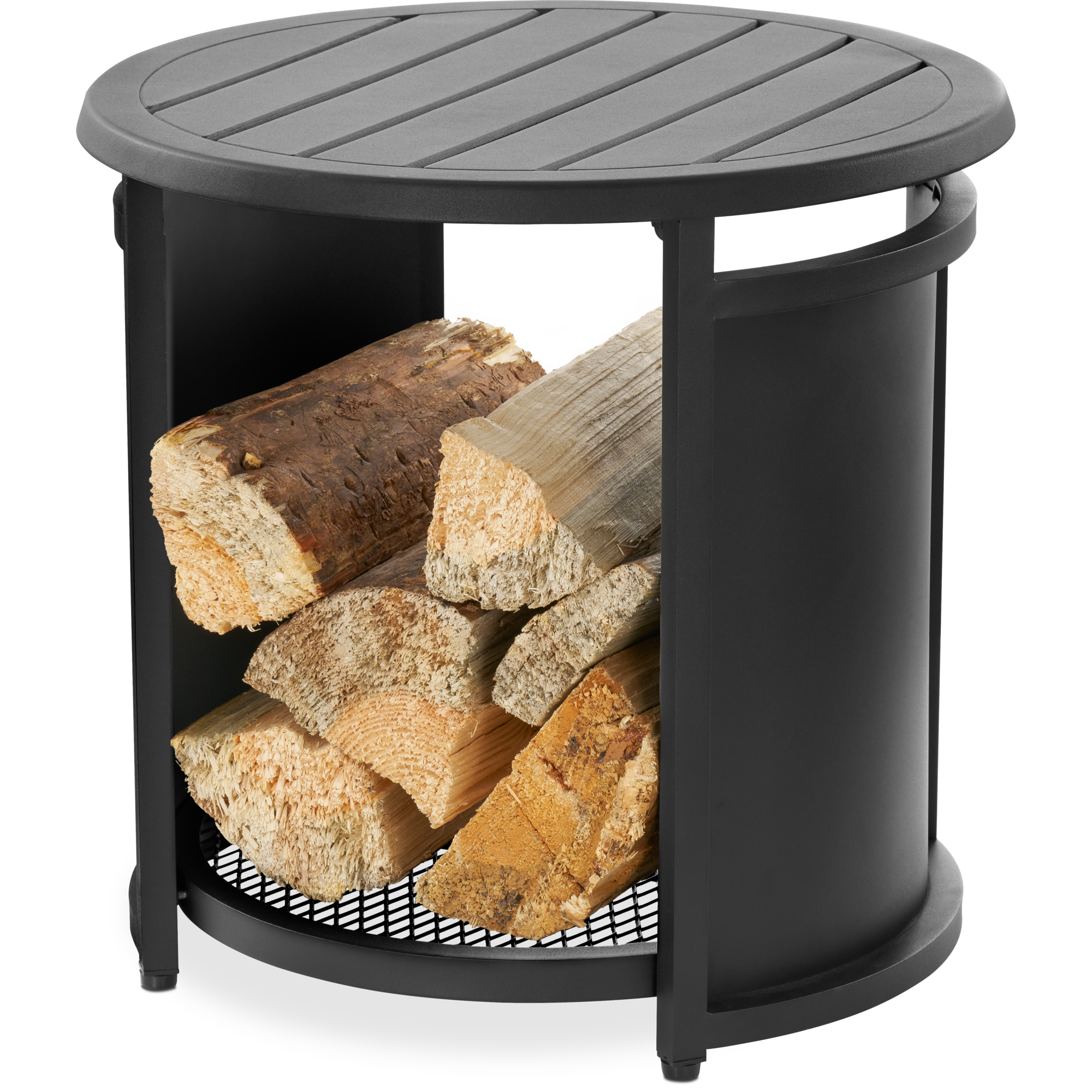 Round Fire Pit Side Table