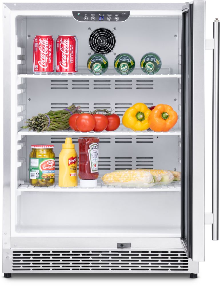 24" Outdoor Stainless Steel Fridge