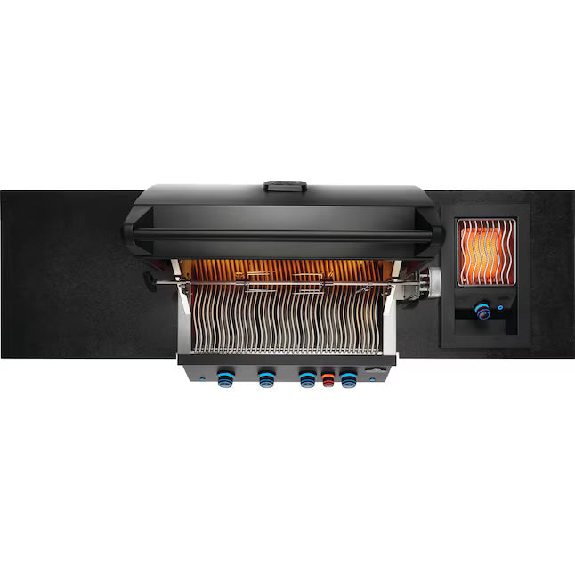 OASIS 301 Outdoor Kitchen w/ Built-in 700 Series 32 Grill - Matte Black