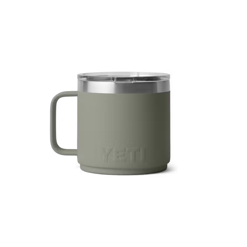 14 oz. / 414ml Stackable Mug w/ DuraSip Ceramic Lining - Pampa Green