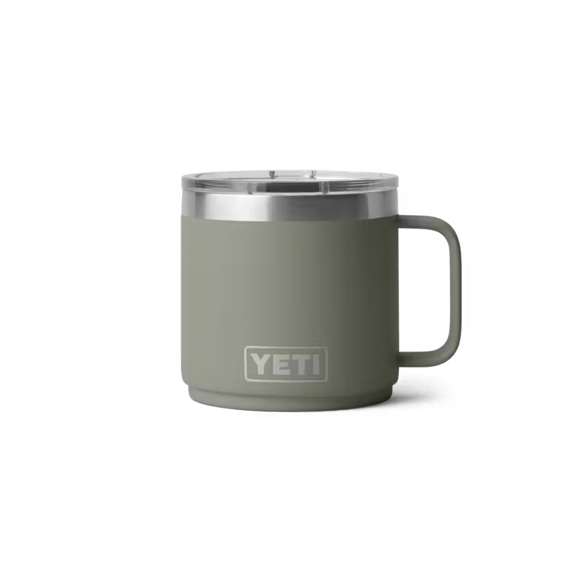 14 oz. / 414ml Stackable Mug w/ DuraSip Ceramic Lining - Pampa Green