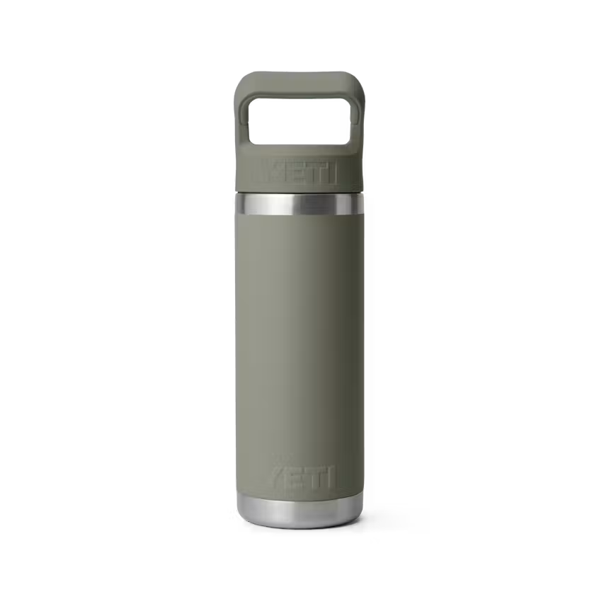 18 oz. / 532ml Bottle w/ Matching Straw Cap - Pampa Green