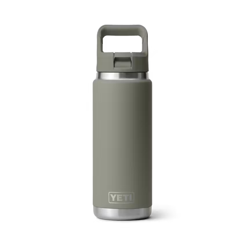 26 oz. / 769ml Bottle w/ Matching Straw Cap - Pampa Green