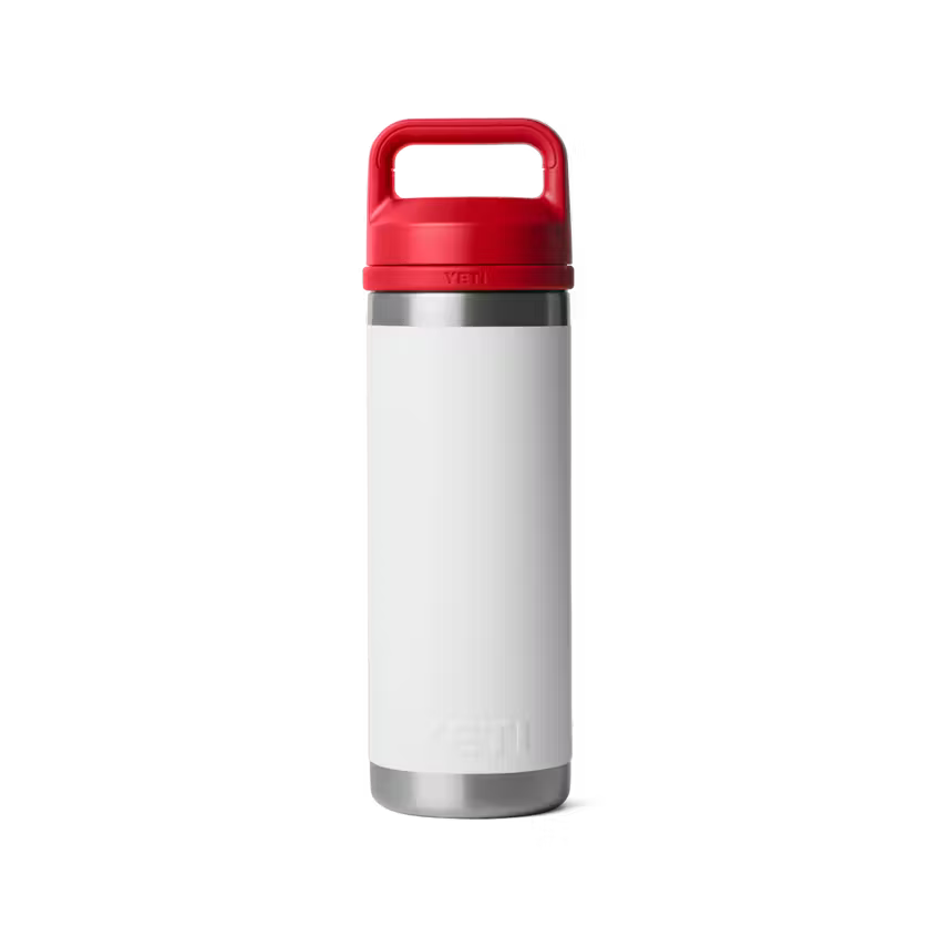 18 oz. / 532ml Bottle w/ Chug Cap - White/Red w/ Canada Badge
