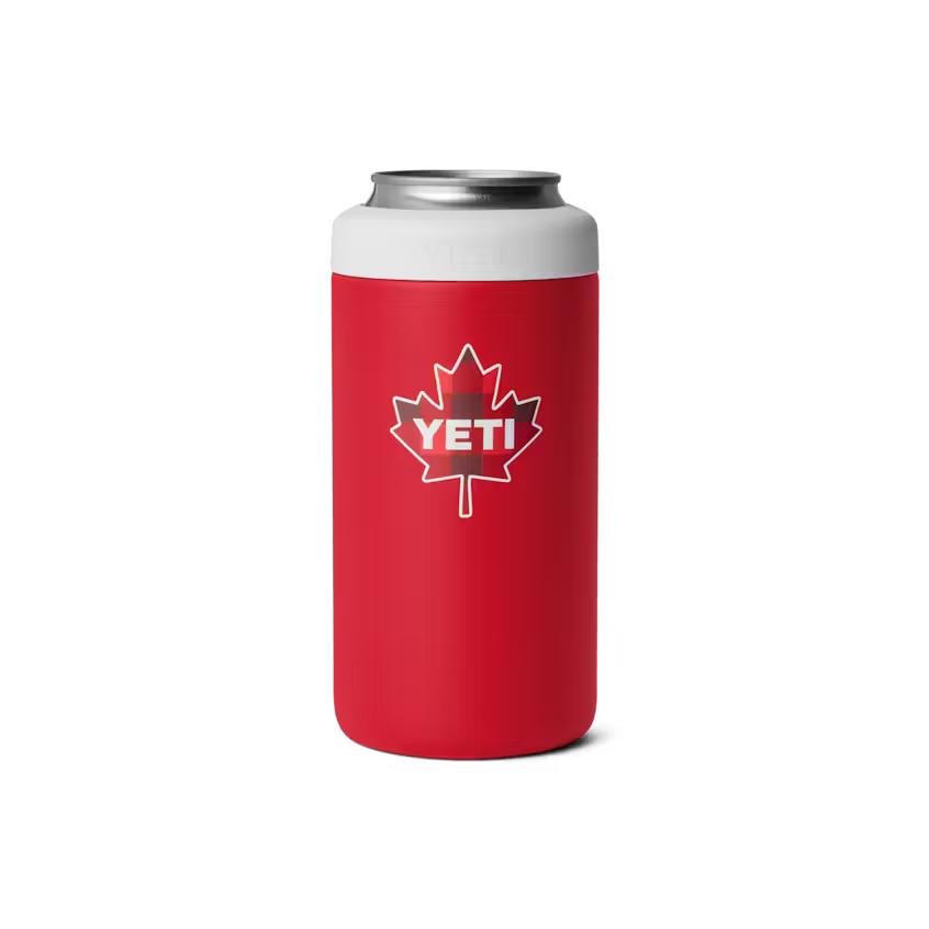 473ml Colster Tall Can Insulator - Red/White w/ Canada Badge