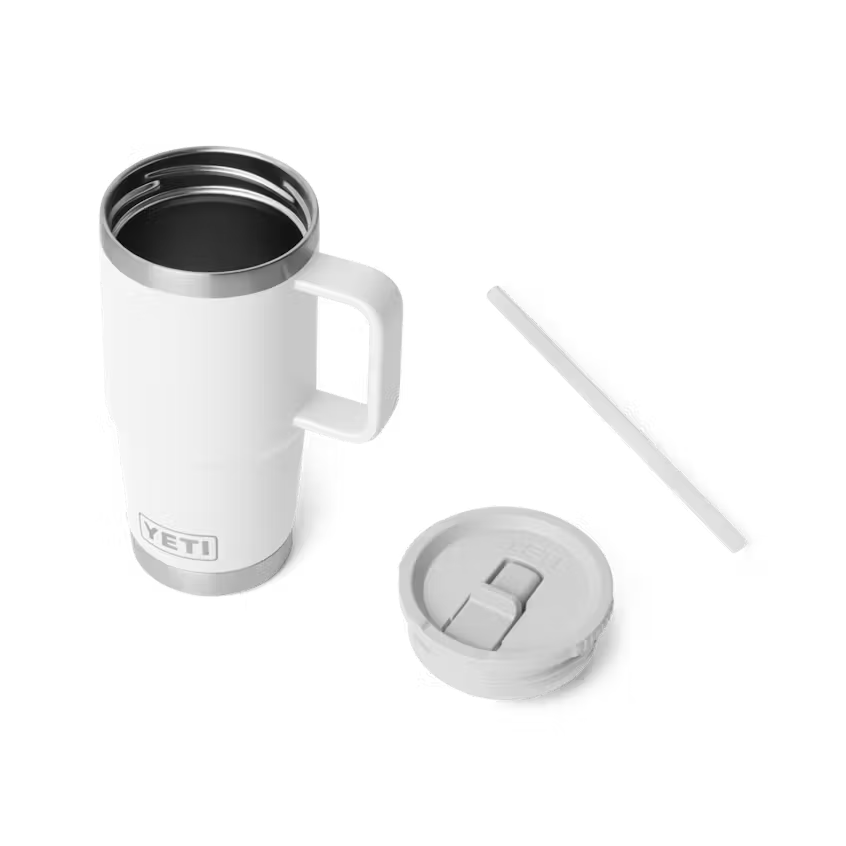 20 oz. / 591ml Leakproof Travel Straw Mug - White