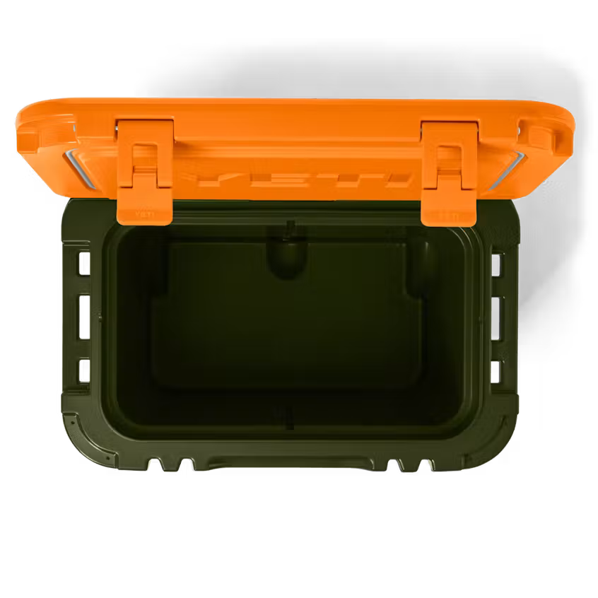 Roadie 32 Wheeled Cooler - Olive/King Crab Orange