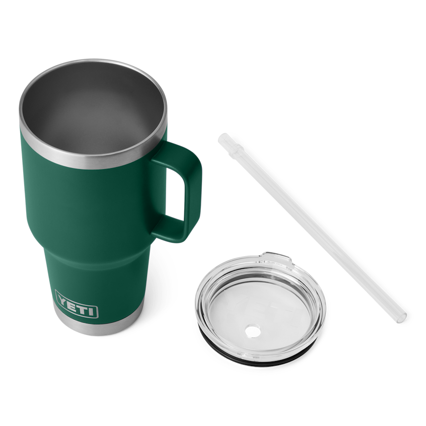 35 oz. / 1L Straw Mug w/ Straw Lid - Black Forest Green