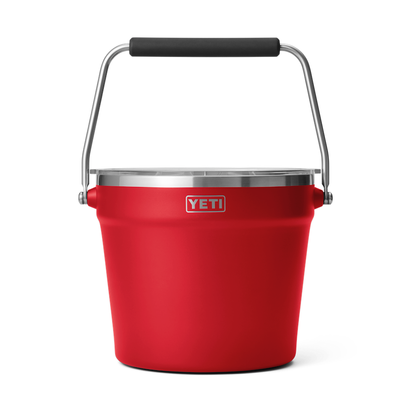Beverage Bucket w/ Lid - Rescue Red