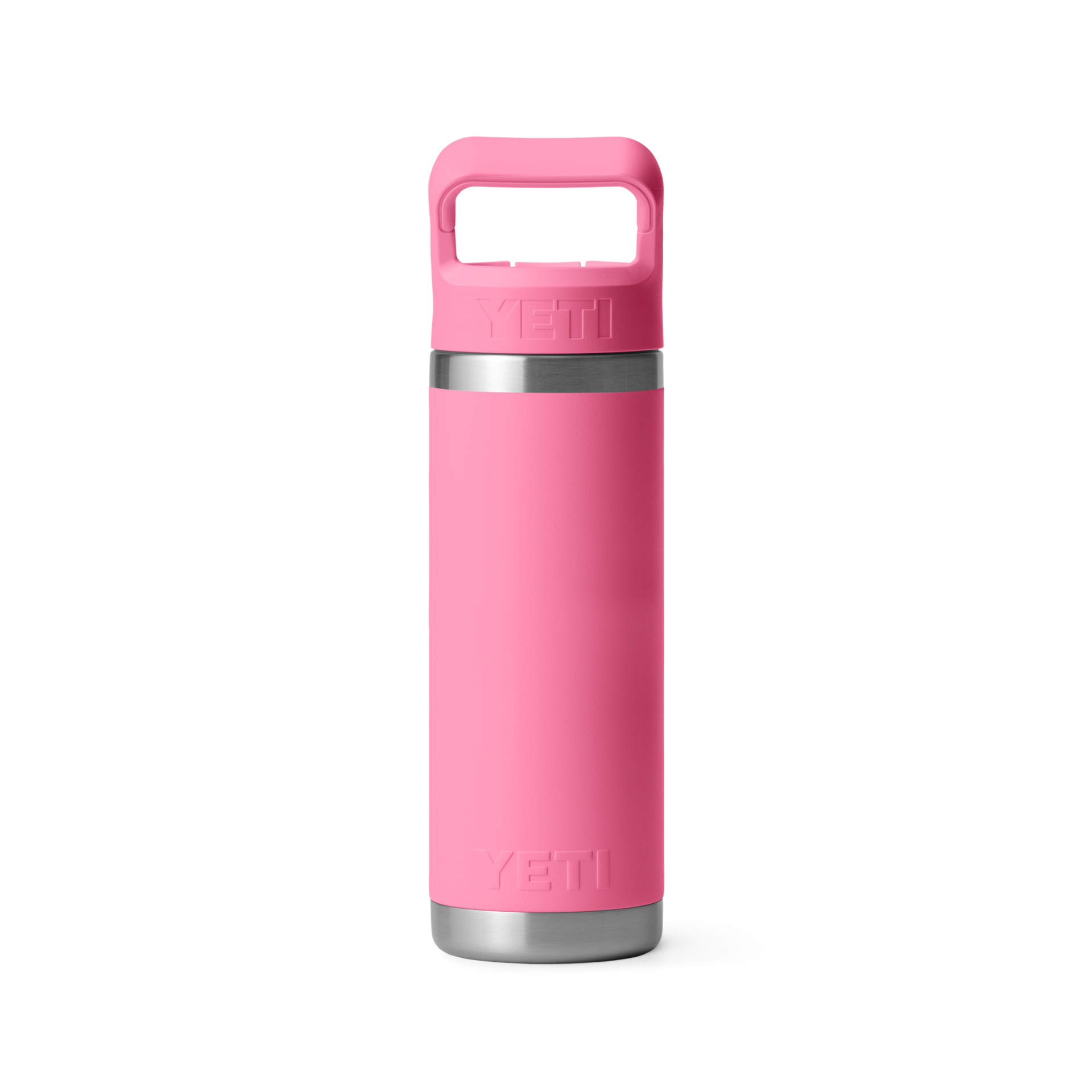 18 oz. / 532ml Bottle w/ Matching Straw Cap - Harbor Pink