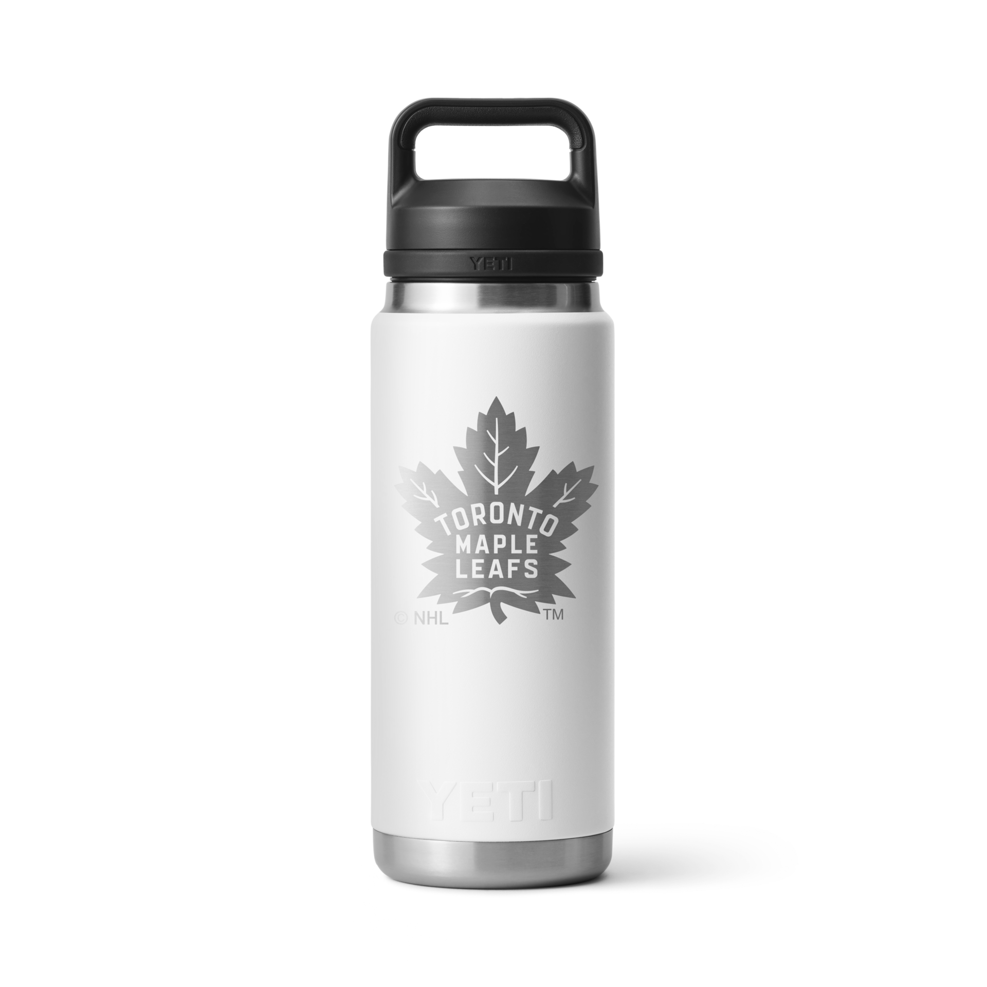 26 oz. / 769ml Bottle w/ Chug Cap - Toronto Maple Leafs - White