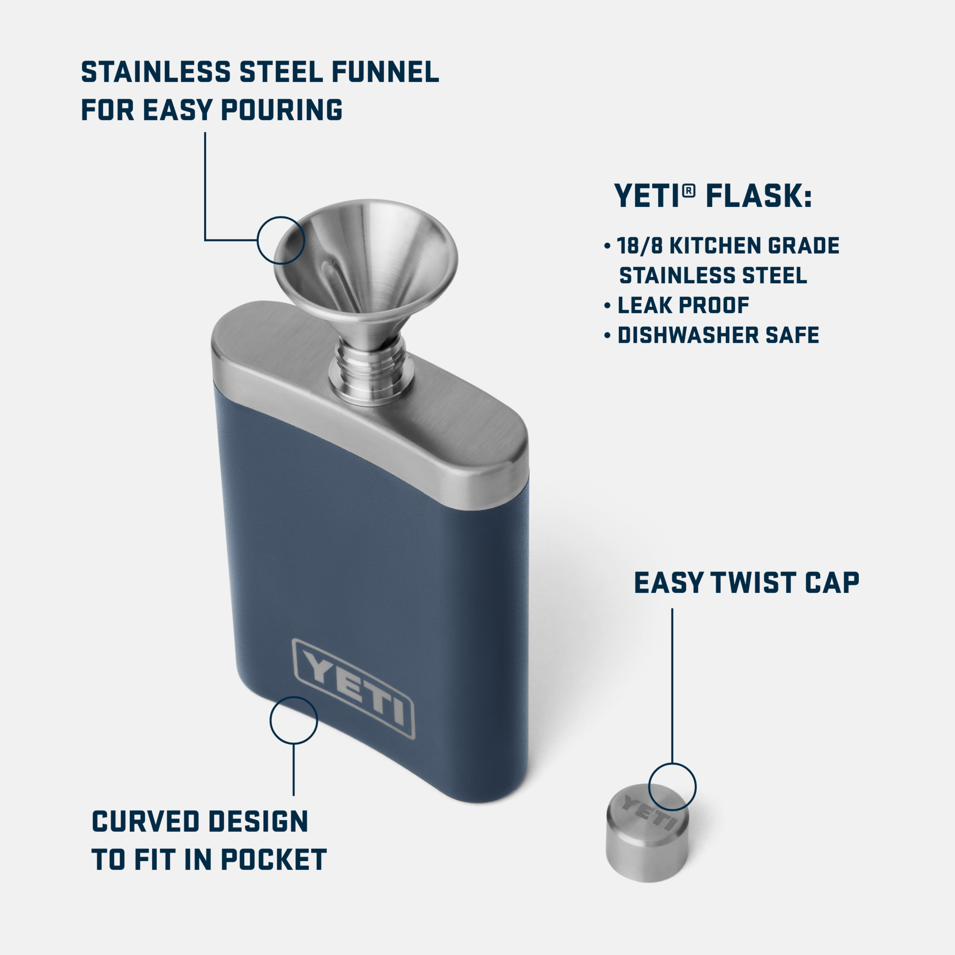 207 ml Flask - Stainless Steel