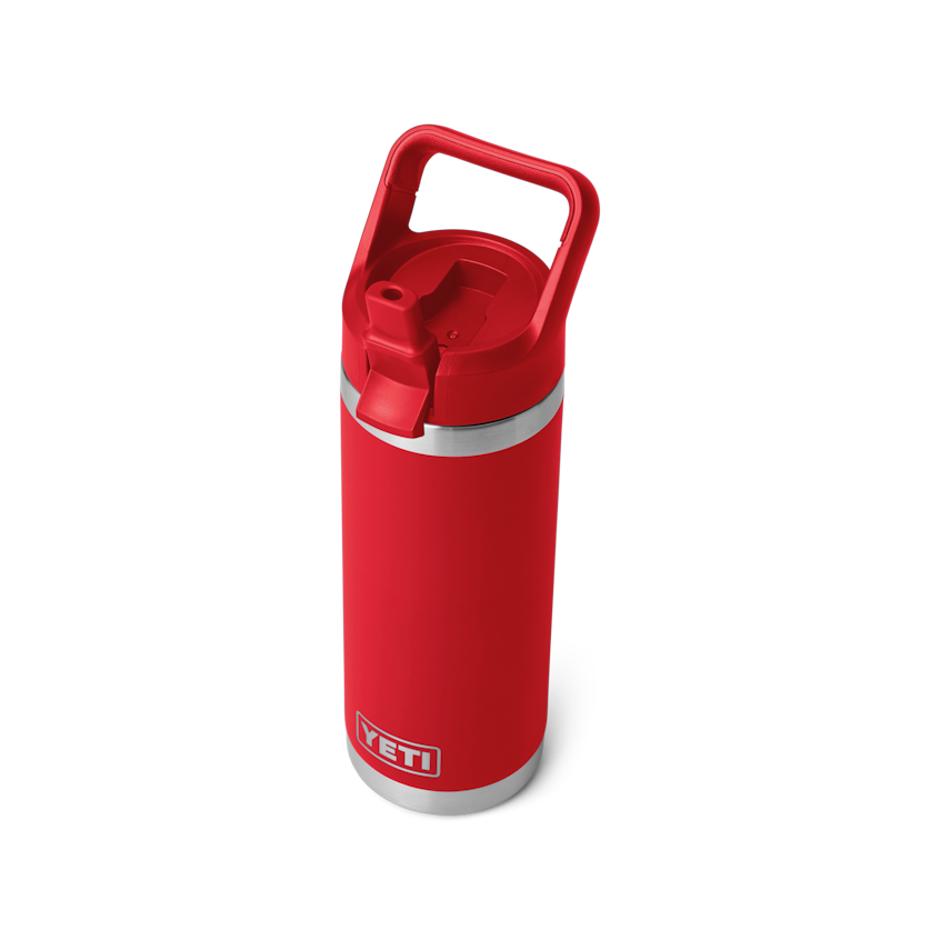 18 oz. / 532ml Bottle w/ Matching Straw Cap - Rescue Red