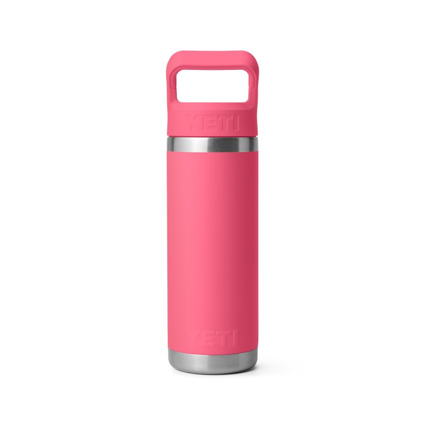18 oz. / 532ml Bottle w/ Matching Straw Cap - Tropical Pink