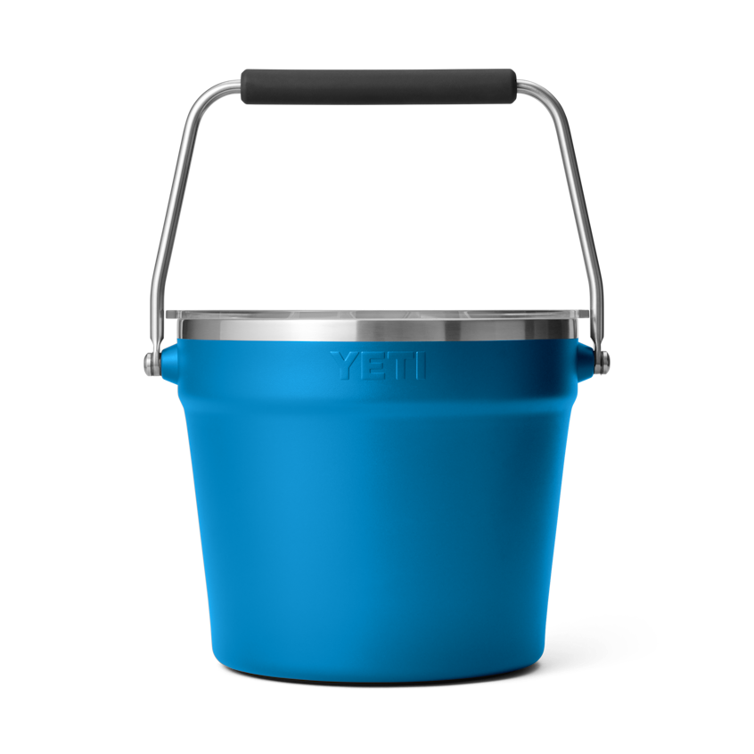 Beverage Bucket w/ Lid - Big Wave Blue