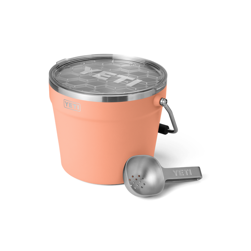 Beverage Bucket w/ Lid - Lowcountry Peach