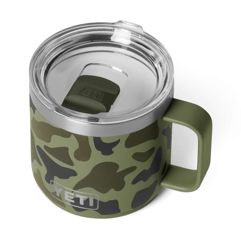14 oz. / 414ml Stackable Mug w/ DuraSip Ceramic Lining - Olive Camo