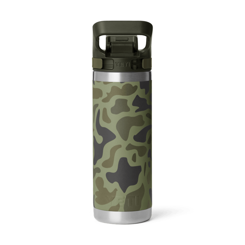 18 oz. / 532ml Bottle w/ FLIP Chug Cap - Olive Camo