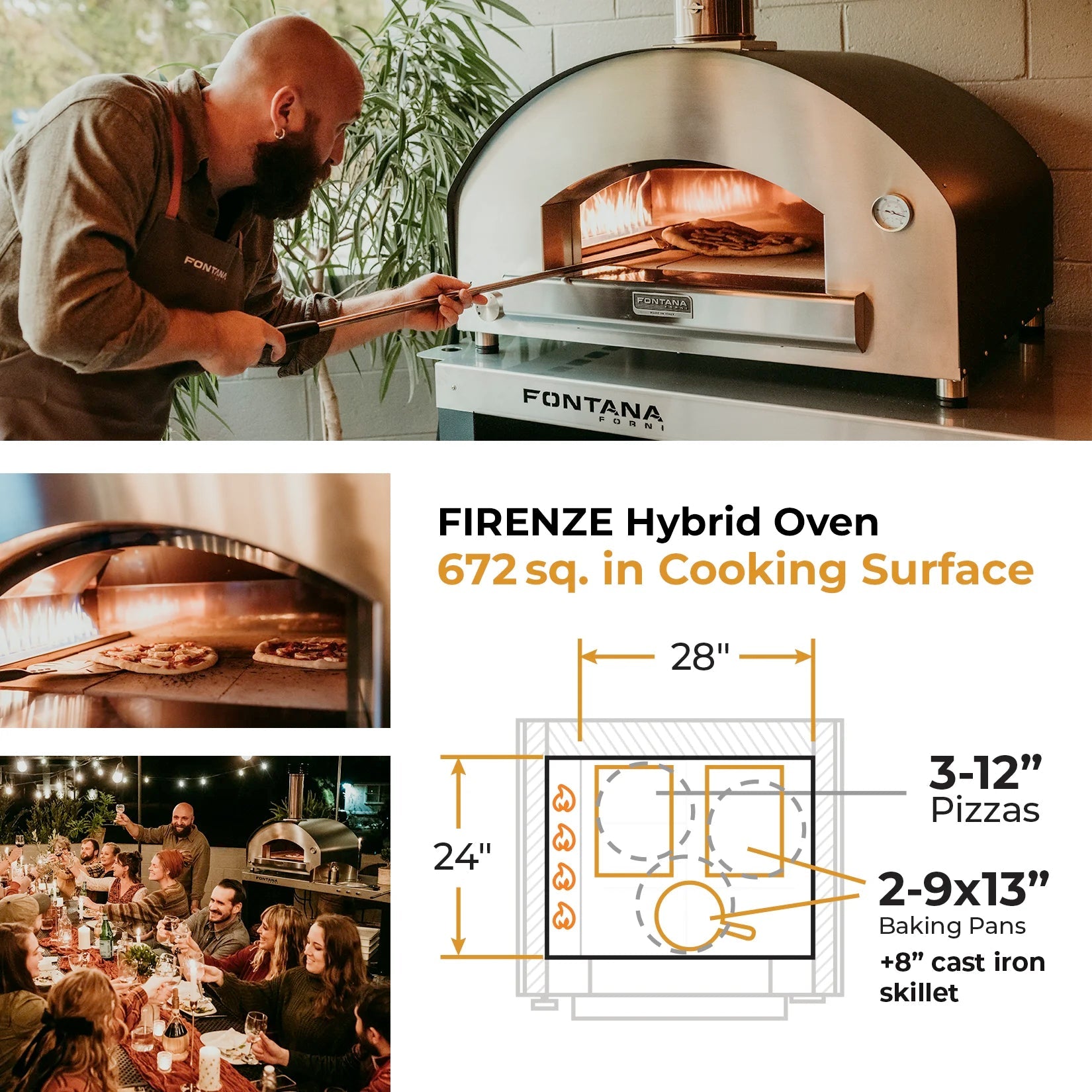 FIRENZE Hybrid Gas & Wood Oven