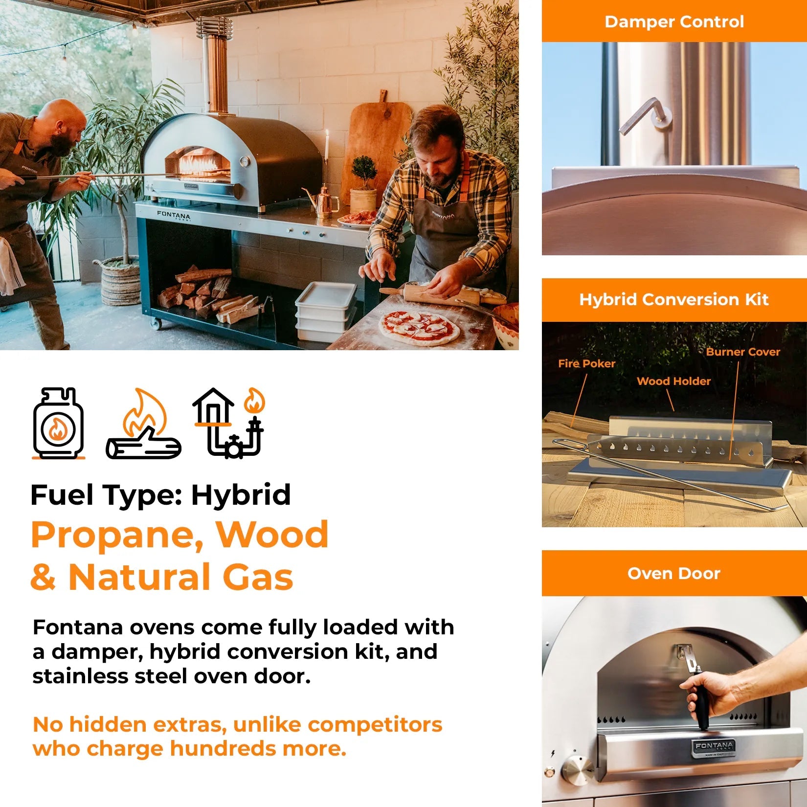 FIRENZE Hybrid Gas & Wood Oven