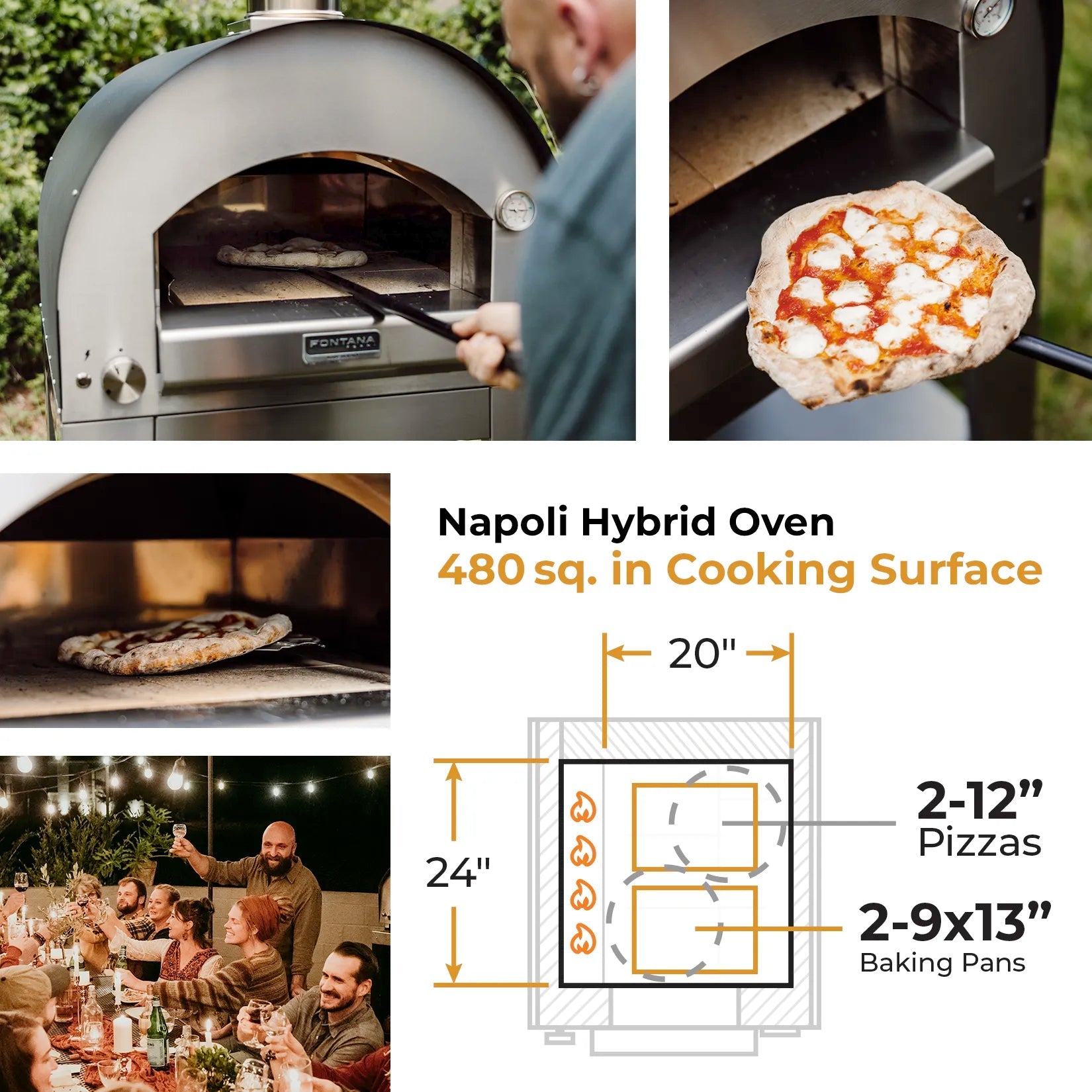 NAPOLI Hybrid Gas & Wood Oven