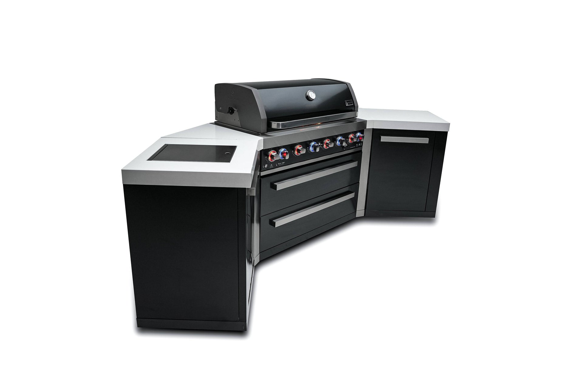 805 6-Burner Black Series Island w/ 45 Degree Corners