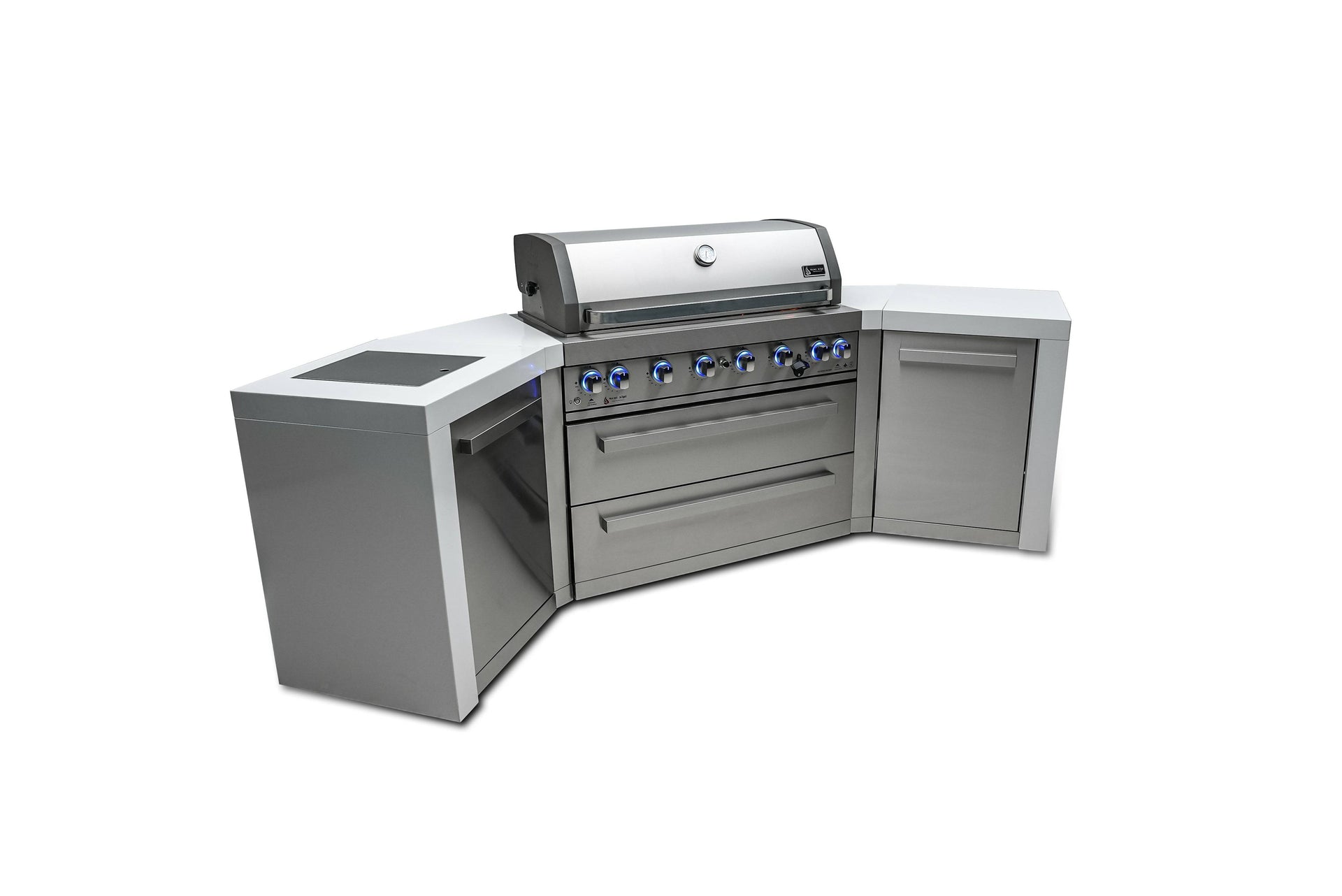 805 6-Burner Deluxe Island w/ 45 Degree Corners
