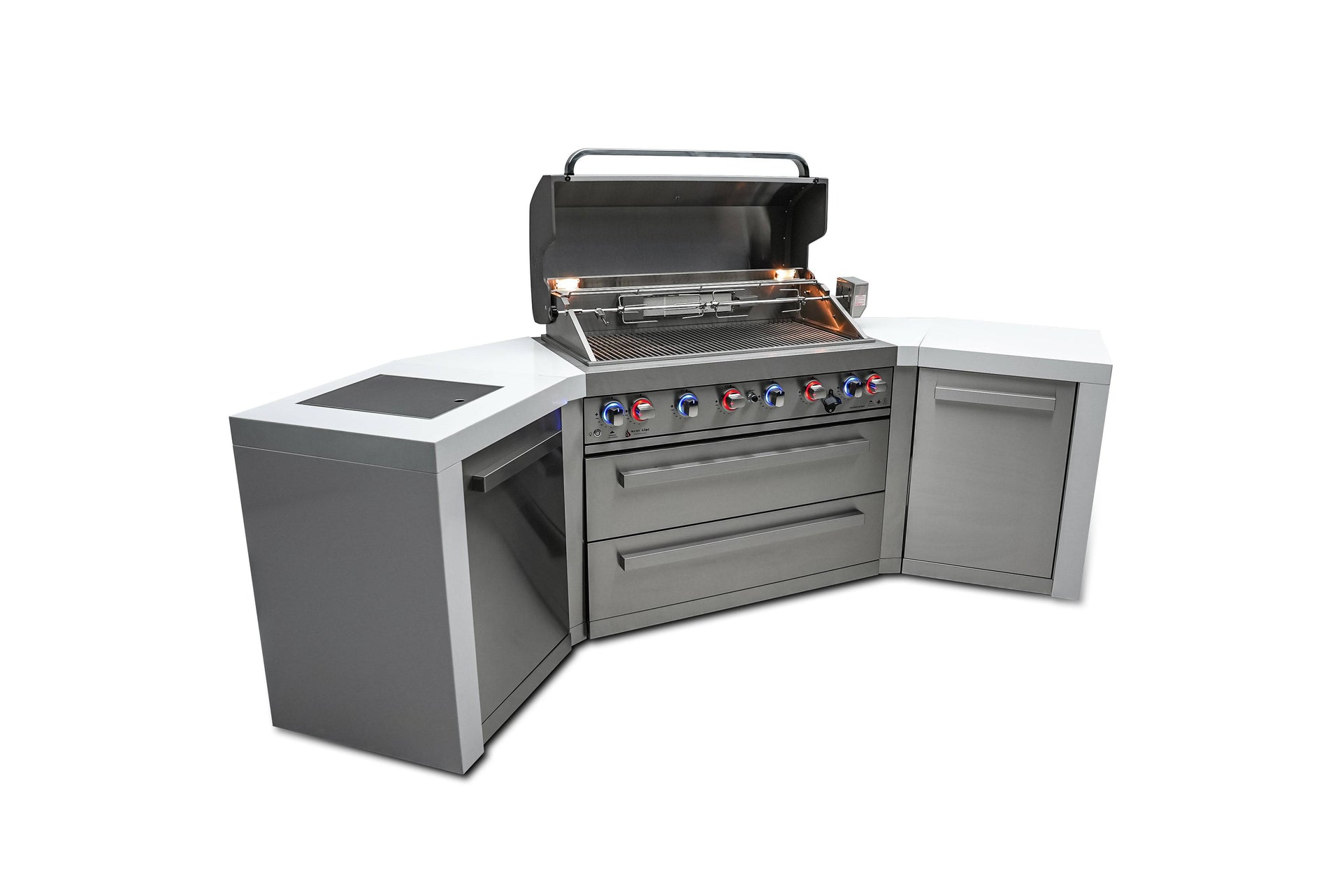 805 6-Burner Deluxe Island w/ 45 Degree Corners