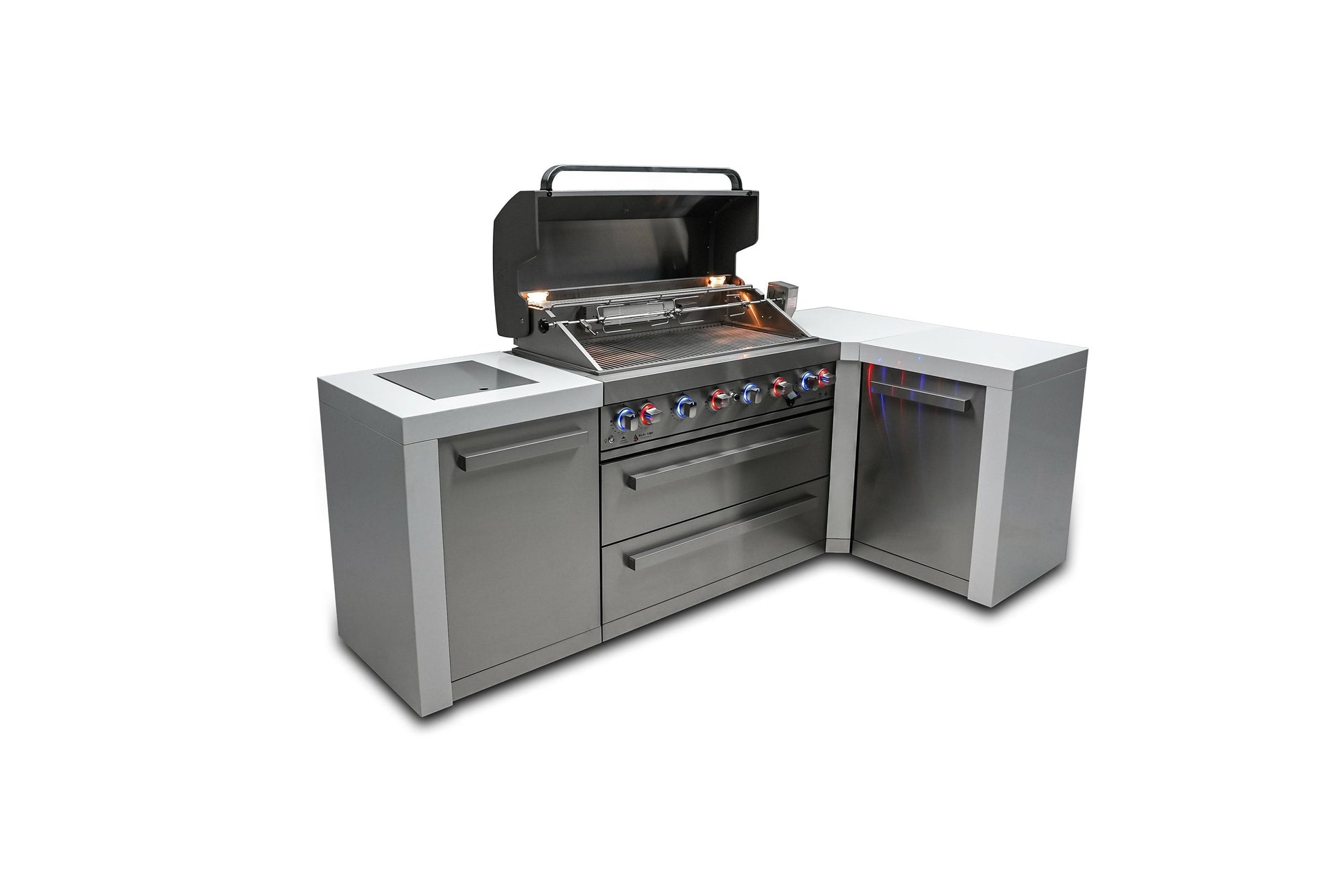805 6-Burner Deluxe L-Shape Island