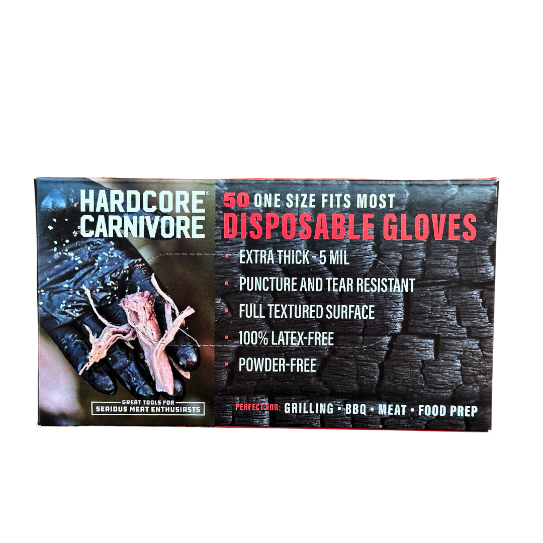 Disposable Nitrile Gloves - Black 50pk.