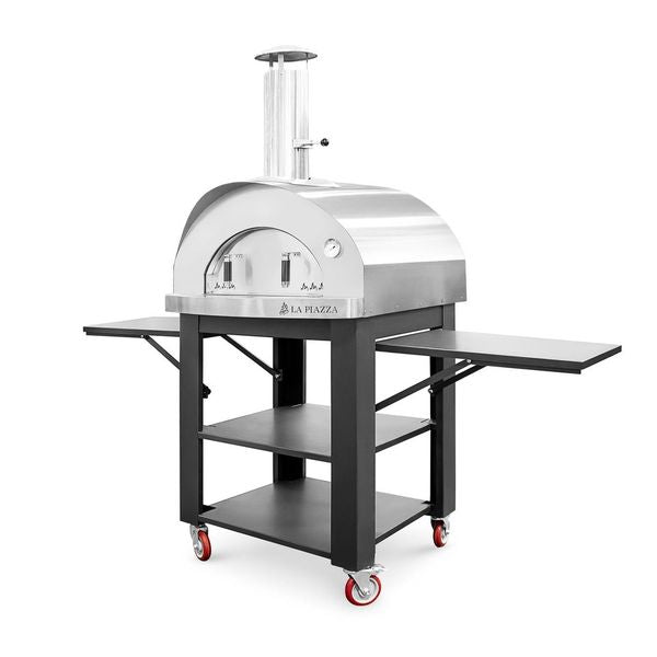 Toscana Wood Oven with Stainless Steel Base - Stainless Steel