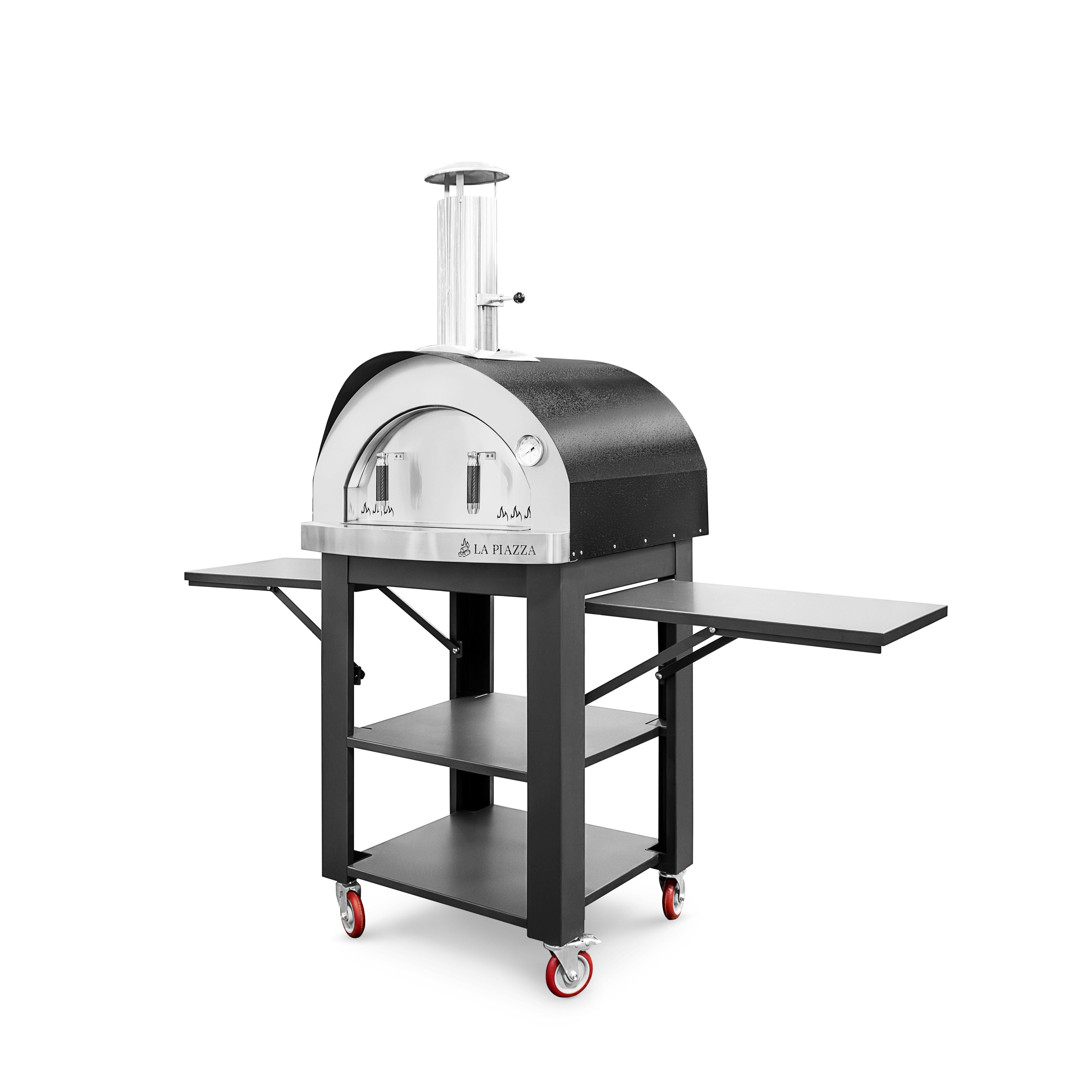 Piccolo Wood Oven with Stand - Black