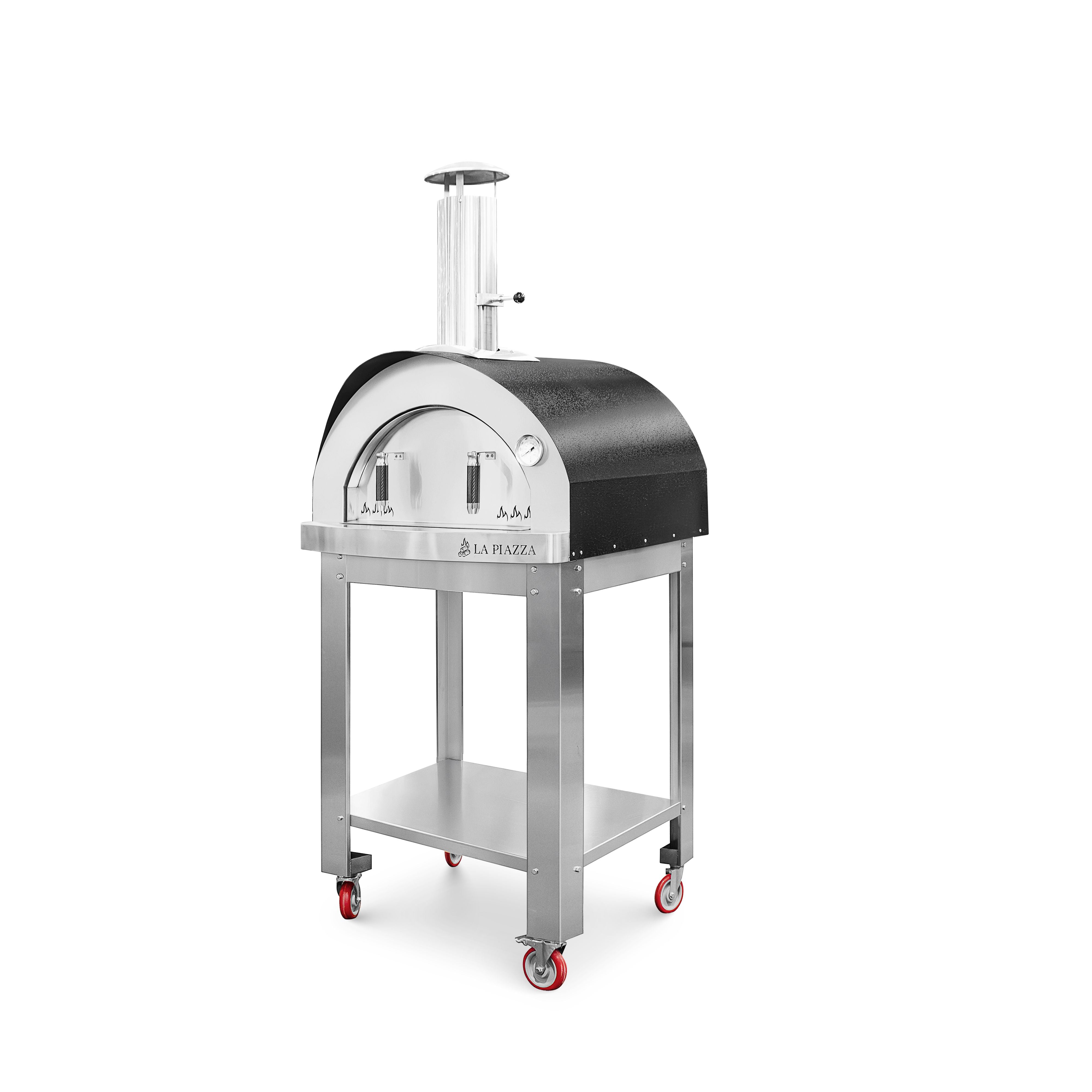 Piccolo Wood Oven with Stand - Black