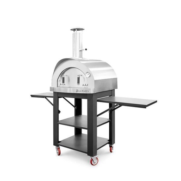 Piccolo Wood Oven with Stainless Steel Base - Stainless Steel