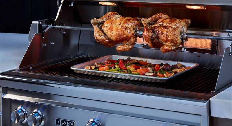 36" Professional Built-in Grill with All Trident Infrared Burners and Rotisserie (L36ATR)