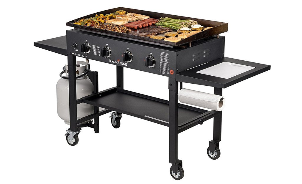 36" Griddle Cooking Station with Accessory Side Shelf