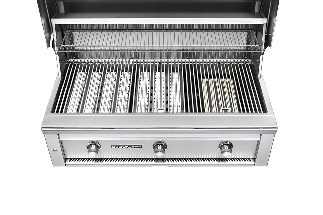 36" Freestanding Grill with 1 Prosear Infrared Burner and 2 Stainless Steel Burners (L600PSF)