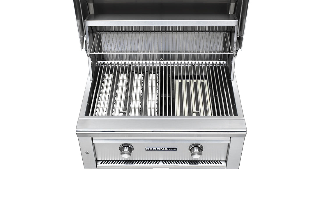 30" Built-in Grill with 1 Prosear Infrared Burner and 1 Stainless Steel Burner (L500PS)