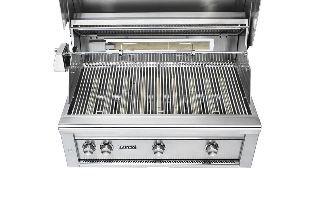 42" Professional Freestanding Grill with All Trident Infrared Burners and Rotisserie (L42ATRF)