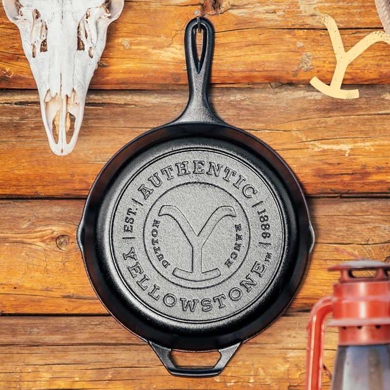 Official YELLOWSTONE 10.25" Cast Iron Skillet