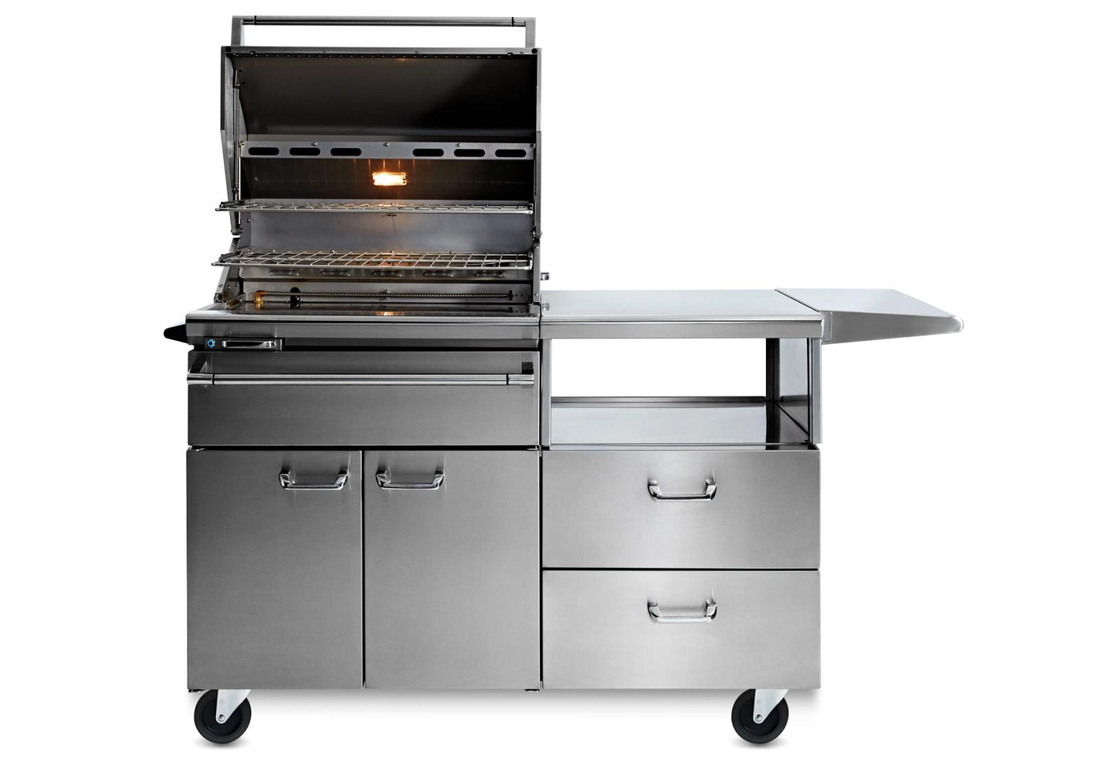 Sonoma Smart Smoker with WiFi on Mobile Kitchen Cart
