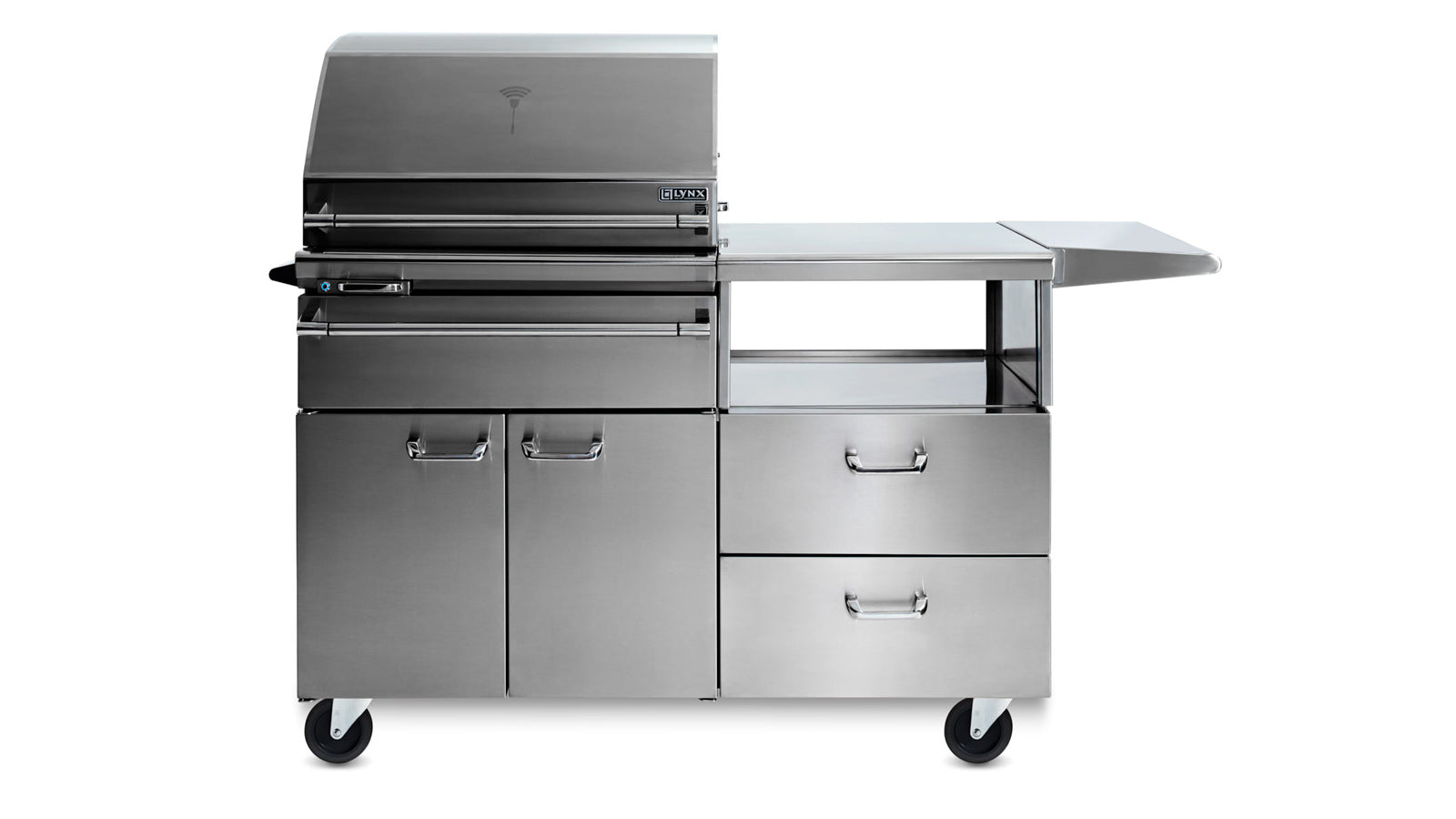 Sonoma Smart Smoker with WiFi on Mobile Kitchen Cart