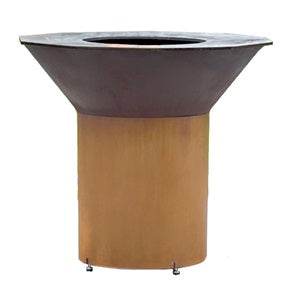 Wood Fired Grill with High Pedestal